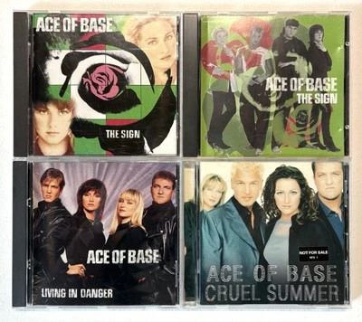 4x Ace Of Base CD Lot (The Sign, Single Promo, Living In Danger, Cruel Summer) - Image 1 of 3
