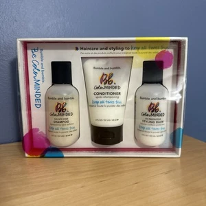 Bumble And Bumble Be Color Minded Hair Care Travel Set. Shampoo Conditioner Balm - Picture 1 of 8