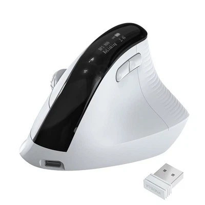 Wireless Ergonomic Mouse with Screen，Bluetooth Vertical Mouse Rechargeable, Q... - Image 1 of 4