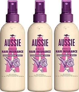 Aussie Miracle Hair Insurance Leave-In Conditioner 250ml (Pack of 3 Bottles) - Picture 1 of 8