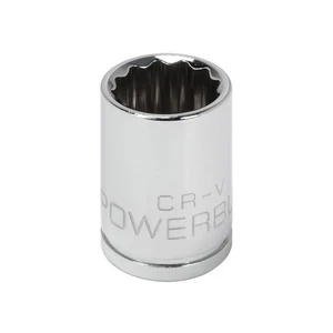 Powerbuilt 3/8 Inch Drive x 9/16 Inch 12 Point Shallow Socket - 641005 - Picture 1 of 5