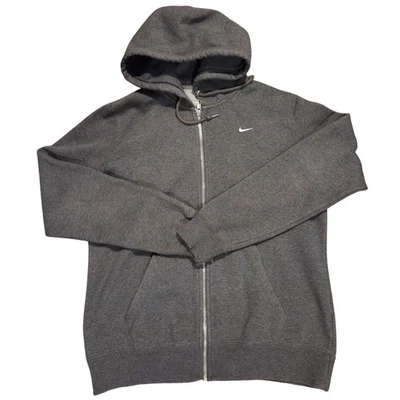 Nike Full Zip Hoodie Kids Boys Large Pockets Draw String Embroidered Logo Cotton - Image 1 of 4