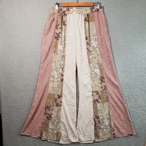 Umgee Hose Damen Large Mixed Print super weites Bein Pull On fließend Harem Hippie - Bild 1 von 13