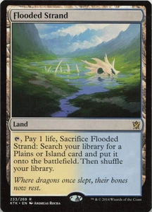 Flooded Strand R Khans of Tarkir 233 LP-NM MTG - Picture 1 of 1