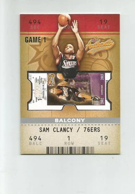 2002-03 FLEER AUTHENTIX BALCONY #129 SAM CLANCY 134/250 - Image 1 of 2