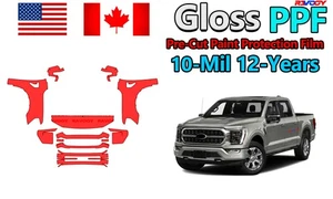 PreCut PPF Paint Protection Film For Ford F-150 Lariat-Platinum 2021-2023 - Picture 1 of 12