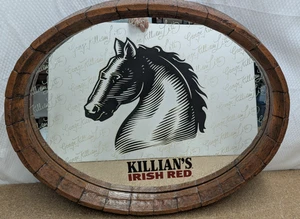 1998 George Killian's Irish Red Beer Pferd Spiegel Fass Rahmen Schild 23"x20" - Bild 1 von 7