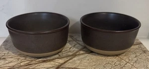New (2) - Hearth & Hand With Magnolia 4” Fruit Bowls Brown/Tan Stoneware Bowls - Picture 1 of 8