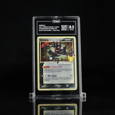TAG 8.5 Greninja Gold Star Pokemon Celebrations SWSH144 - Image 1 of 2