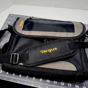 Targus schwarze Nylon Messenger Laptop Schultertasche Tasche 11" verstellbarer Riemen - Bild 1 von 9