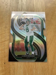 AARON RODGERS 2024 SELECT PREMIER LEVEL DIE CUT SILVER - JETS - Picture 1 of 2
