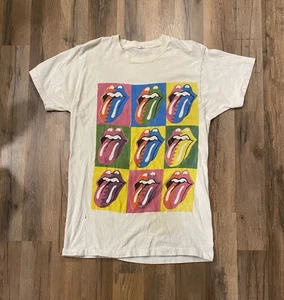 Vintage Rolling Stones Budweiser Steel Wheels 1989 Tour T-Shirt Sz L Band Tee - Picture 1 of 9