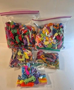 Lot 353+ Embroidery Floss Skeins Assorted Colors Brands Colorful Mix Variety - Picture 1 of 9