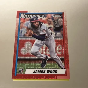 2025 Topps 1990 Topps Chrome Mojo Refractor James Wood RC - Picture 1 of 2
