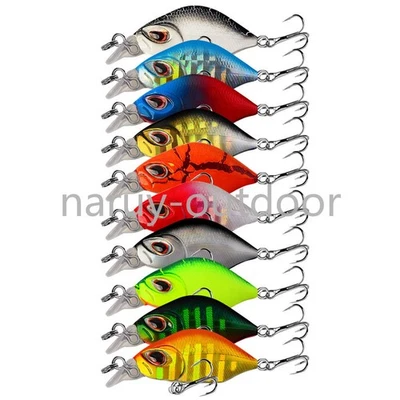 10 Stück 4cm/3g Sinking Wobbler Minnow Angelköder Crankbait Süßwasser... - Bild 1 von 4
