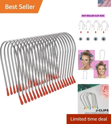 Clipes de rolo quente profissionais 20 peças - Pinos reutilizáveis para rolos de 2 polegadas - Imagem 1 de 4