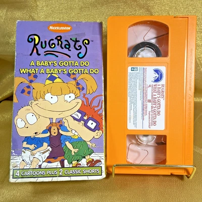 Rugrats - A Babys Gotta Do What a Babys Gotta Do VHS 1996 Nick Orange Tape - Image 1 of 4