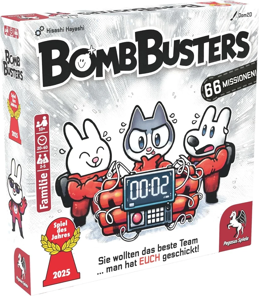 PEGASUS SPIELE GMBH Pegasus Spiele Bomb Busters Gesellschaftsspiel lustiges Spiel