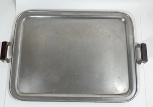 Vintage Manning Bowman Co Metall Servieren Rechteck 16,5" Tablett Patent 1912 Ist-Zustand - Bild 1 von 19