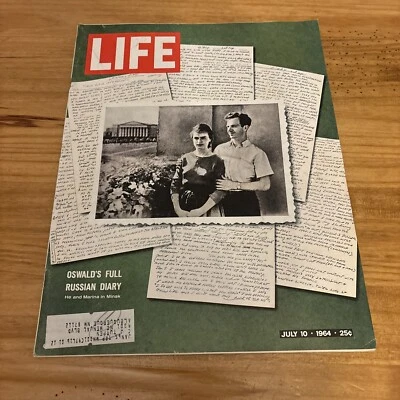 Life Magazine Lee Harvey Oswald Russian Diary DMSO Wonder Drug July 10 1964 - Image 1 of 3