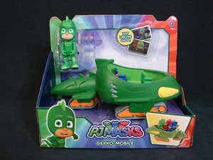 Juego de figuras PJ Masks Gekko móvil y Gekko nuevo 2018 vehículo verde - Imagen 1 de 7