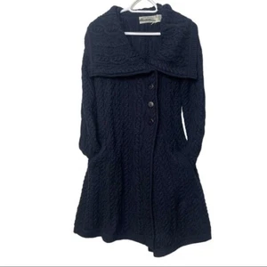 Aran Crafts Ireland Long Cable Knit Button Front Women’s Sweater Size XS - Picture 1 of 12