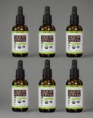 6 x Trader Joe's Organic Liquid Stevia 2fl oz Calorie Free Vegan - Image 1 of 2