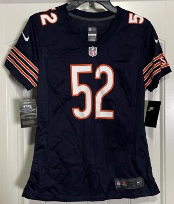 Camiseta deportiva de los Chicago Bears Nike Khalil Mack On Field para mujer pequeña NFL Foto 1 de 4
