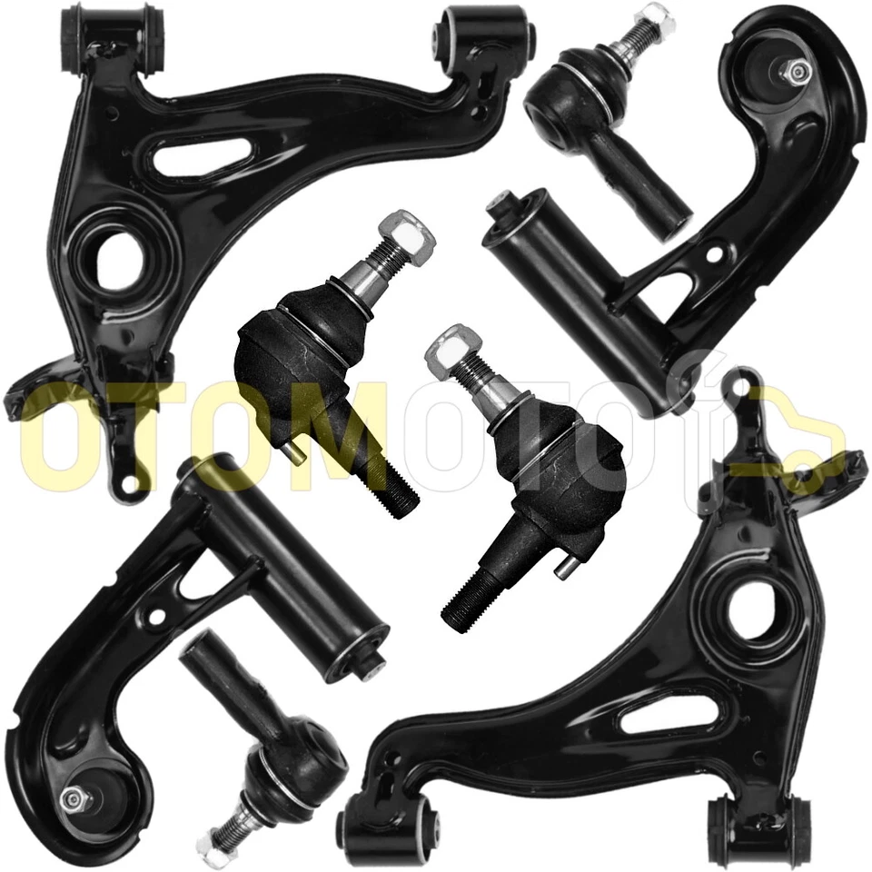 FRANCE AUTO PARTS CHRYSLER CROSSFIRE TRIANGLE BRAS DE SUSPENSION ROTULE DIRECTION AVANT AV 8 PCS