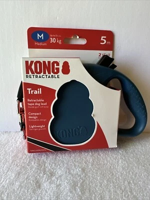 New Kong Terrain Medium Retractable Leash 16 ft dogs up to 65lbs soft-grip - Image 1 of 4