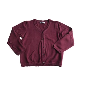 Burgunderrote Schulstrickjacke - Bild 1 von 1