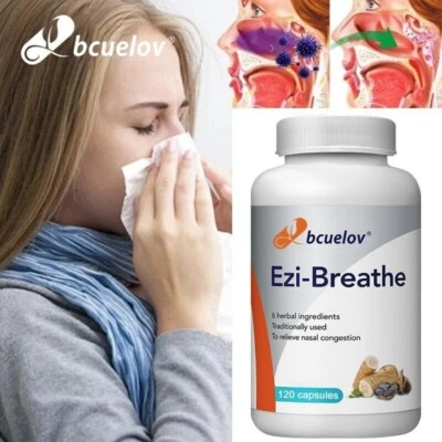 BCUELOV Ezi-Breathe Capsules Help Protect, Clean And Relieve Nasal Congestion,30-120ct