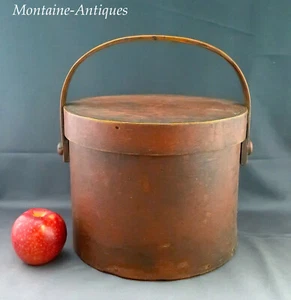 Red Painted Lidded Pantry Box circa 19th cent - Picture 1 of 5