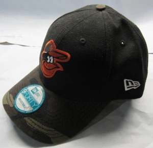 New Era Baltimore Orioles MLB Camouflage 9FORTY Adjustable Hat Black/Camouflage - Picture 1 of 6