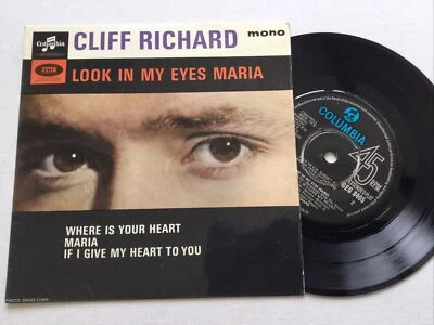 Cliff Richard: Look In My eyes Maria: SEG 8405 EX/EX 7” Vinyl EP Free UK Post - Image 1 of 4