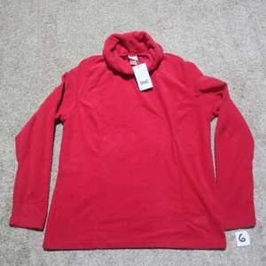 *NEW* EVERLAST Red Turtle Neck Sweater Thermal Layer Women's Size L Large - Picture 1 of 8