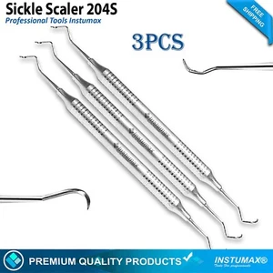 Escalador de hoz posterior dental # 204S (retención y durabilidad de bordes afilados) - Imagen 1 de 3
