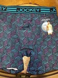 NEW - JOCKEY® COOLING MESH BOXER BRIEF - SPORT BLUE/PURPLE /TEAL - S (28-30) - Picture 1 of 3
