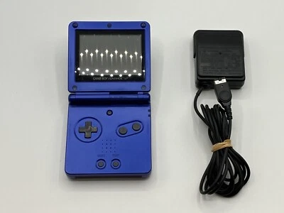 Nintendo Gameboy Advance SP Azurite Blue w/Charger NTSC-J Region Free 8727 - Image 1 of 4