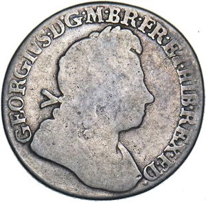 1723 SSC Shilling - George I British Silver Coin - Picture 1 of 2