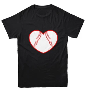 Baseball Heart - Love Sports Fan Seams Valentine's Day Youth T-Shirt - Picture 1 of 20