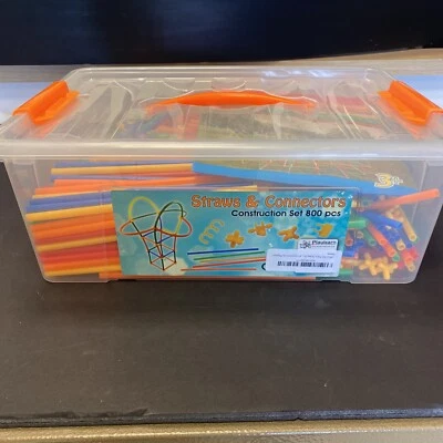 GRANDES 800 piezas pajitas y conectores construcción construcción construcción juguete por Playlearn as Foto 1 de 4