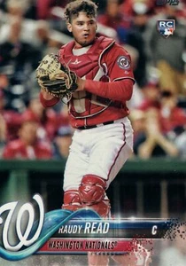 #136 Raudy Read Rookie Washington Nationals 2018 Topps Series 1 Baseball Card EA - Picture 1 of 2