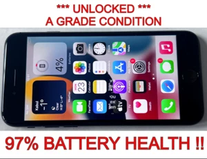 Teléfono inteligente Apple iPhone SE 2ª generación 64 GB negro 4G LTE 97% BT DESBLOQUEADO *GRADO ÚNICO* - Imagen 1 de 8