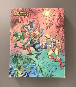 MOTU Masters of the Universe 100 pc Puzzle Golden 1984 Complete Free For All - Picture 1 of 12