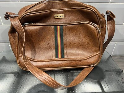 Bolso de cuero Prima vintage retro con cremallera dañada - Imagen 1 de 4