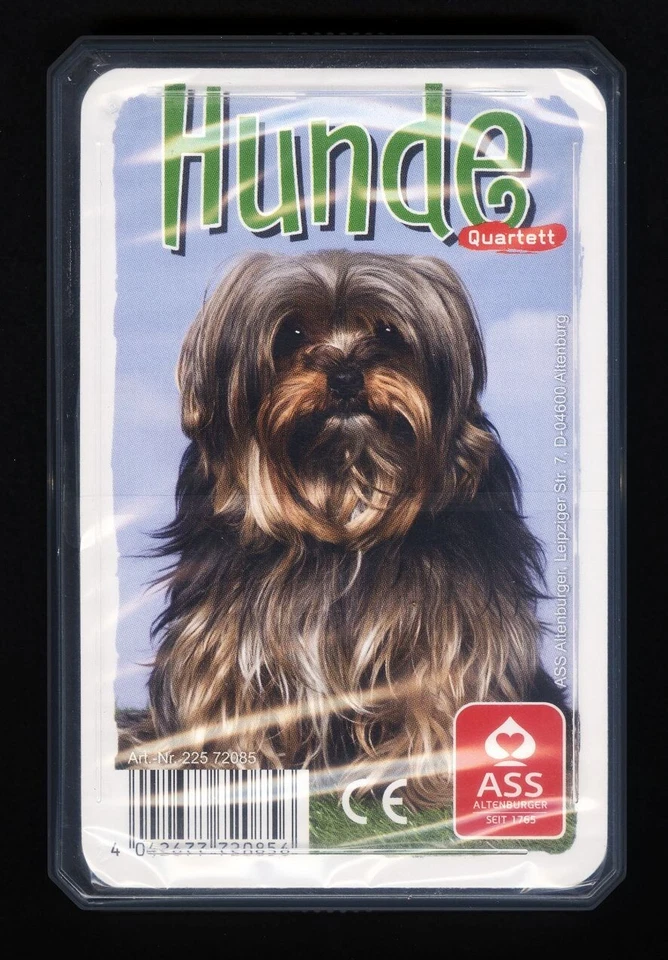 Ass Altenburger 22572085 - Quartett Hunde Kartenspiel