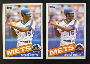 1985 Topps #170 George Foster - New York Mets - Lot of 2 - Bild 1 von 2