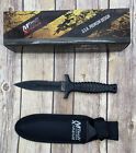 Mtech Usa Xtreme Mx-8089bk Fixed Black Blade Knife 7.5-inch Rubber Handle Sheath