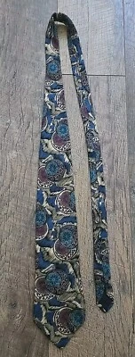 Corbata de seda Karl Lagerfeld vintage hecha en Italia 4" de ancho Foto 1 de 4